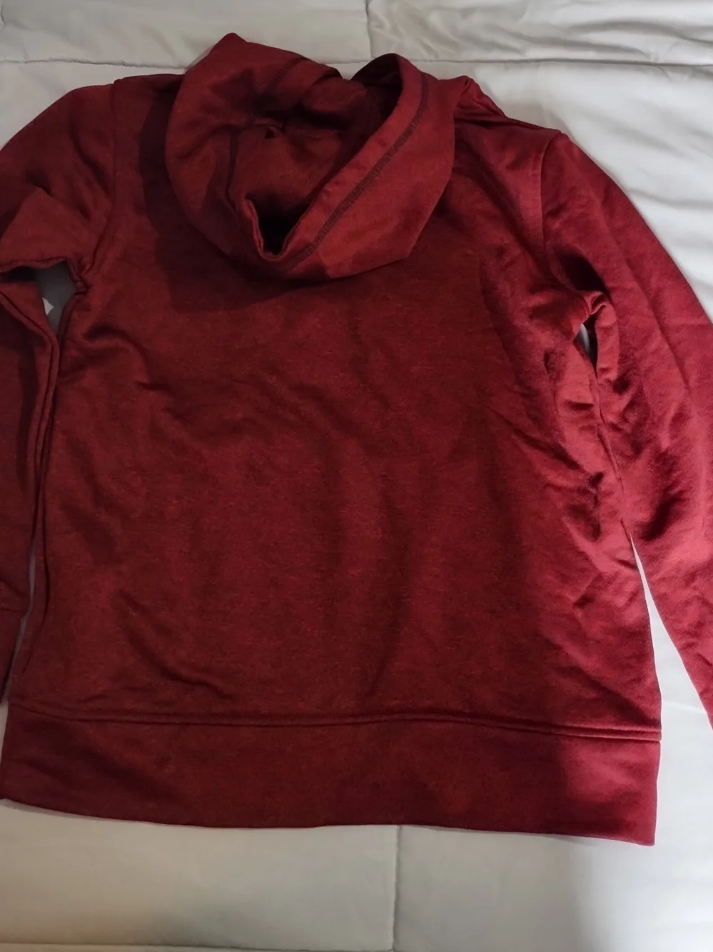 Puma Maroon Red Hooded Pullover Sweatshirt